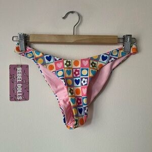 Rebel Dolls Wanna Have Fun Bikini Bottoms NWT